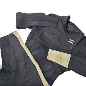 RARE Billabong Wetsuit Revolution 2/2 Chest Zip Grey Wmns US 8 Jr US 14 TRI-BONG